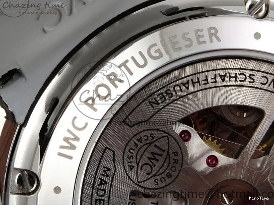 MIROTIME 1228 Portuguese Chrono IW3716 Z+F 1:1 Best Edition White Dial on Gray Rubber Strap A WrinkleFree 7014